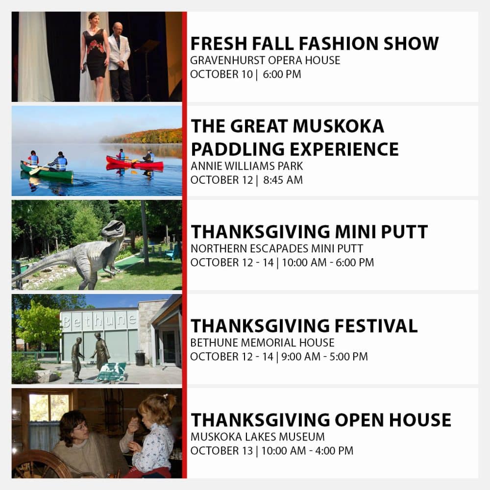 A few fun things to do in Muskoka - Muskoka Tourism